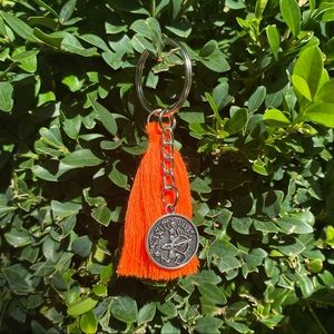 Zodiac Sagittarius Tassel Keychain